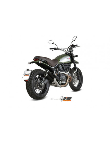 Silencieux MIVV X-Cone inox noir Ducati Scrambler 800 Silencieux MIVV X-Cone inox noir Ducati Scrambler 800