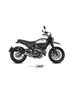 Silencieux MIVV X-Cone inox noir Ducati Scrambler 800 2