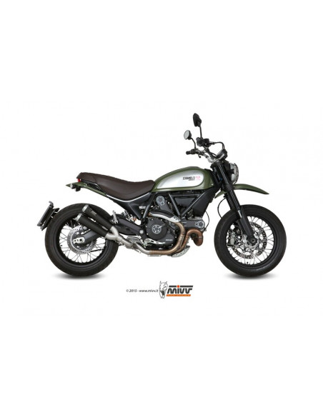Silencieux MIVV X-Cone inox noir Ducati Scrambler 800 Silencieux MIVV X-Cone inox noir Ducati Scrambler 800