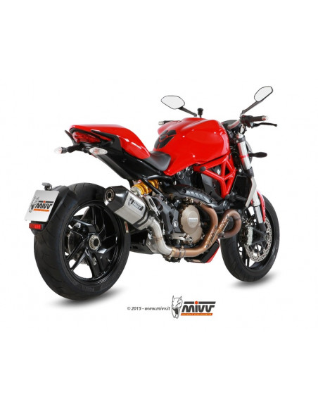 Silencieux MIVV Speed Edge inox/casquette carbone Ducati Monster 1200 Silencieux MIVV Speed Edge inox/casquette carbone Ducati Monster 1200