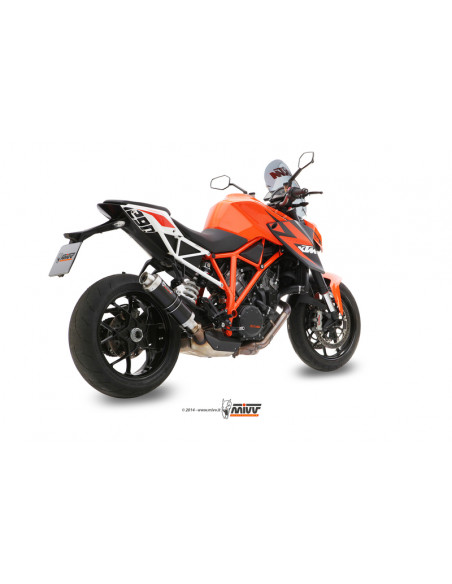 Silencieux MIVV GP inox brossé noir KTM 1290 Super Duke Silencieux MIVV GP inox brossé noir KTM 1290 Super Duke