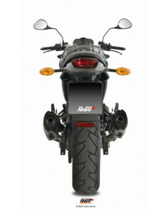 Silencieux double MIVV Suono inox/casquette carbone Ducati monster 695 2