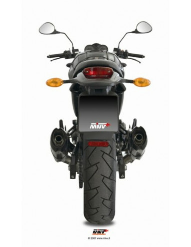 Silencieux double MIVV Suono inox/casquette carbone Ducati monster 695