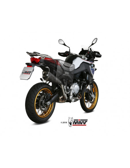 Silencieux MIVV Delta Race inox/casquette carbone BMW F850GS Silencieux MIVV Delta Race inox/casquette carbone BMW F850GS