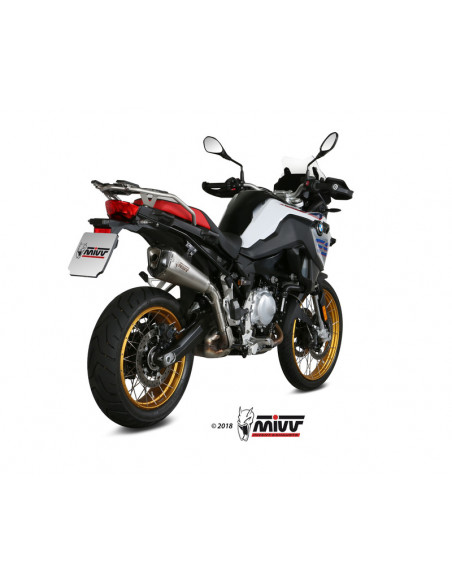 Silencieux MIVV Delta Race inox/casquette carbone BMW F850GS Silencieux MIVV Delta Race inox/casquette carbone BMW F850GS