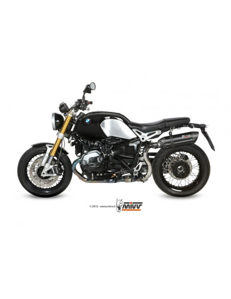 Silencieux MIVV Suono inox/casquette carbone BMW R1200 nineT Silencieux MIVV Suono inox/casquette carbone BMW R1200 nineT
