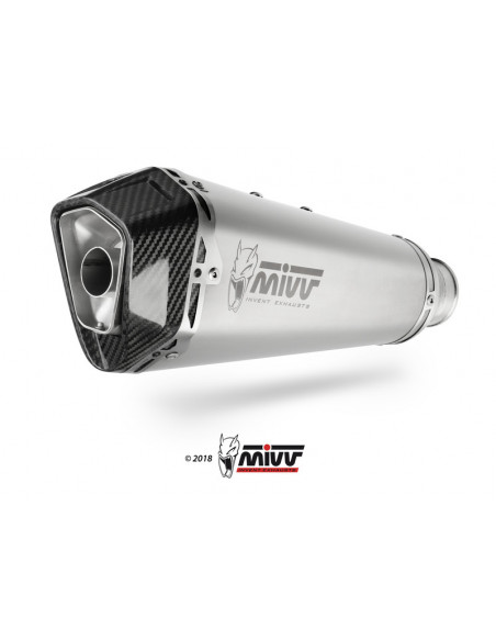 Silencieux MIVV Delta Race inox/casquette carbone BMW S1000RR Silencieux MIVV Delta Race inox/casquette carbone BMW S1000RR