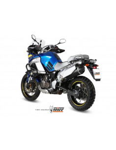 Silencieux MIVV Speed Edge inox noir/casquette carbone Yamaha XT-Z 1200 Super Ténéré