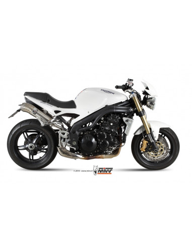 Silencieux double MIVV Ghibli inox Triumph Speed Triple Silencieux double MIVV Ghibli inox Triumph Speed Triple