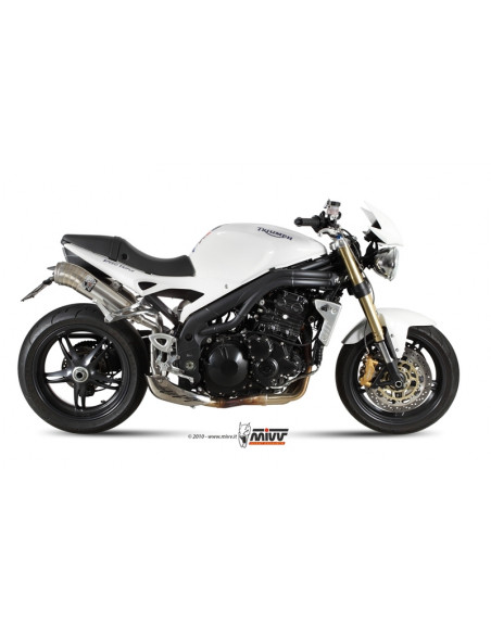 Silencieux double MIVV Ghibli inox Triumph Speed Triple Silencieux double MIVV Ghibli inox Triumph Speed Triple