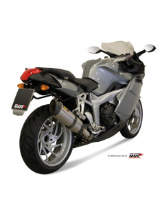 Silencieux MIVV Suono inox/casquette carbone BMW K1200 R/S/GT/LT 2