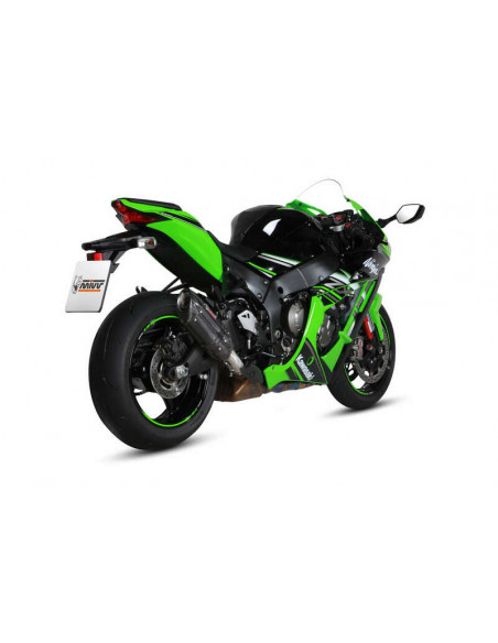 Silencieux MIVV Suono inox brossé noir Kawasaki ZX-10R Silencieux MIVV Suono inox brossé noir Kawasaki ZX-10R