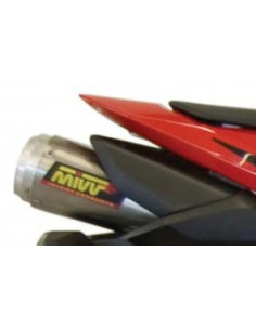 Silencieux double MIVV X-Cone Plus inox satiné Honda CBR1000RR 2