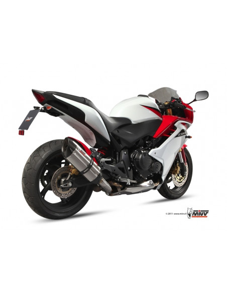 Silencieux MIVV Suono inox/casquette carbone Honda CBR600F/CB600F Hornet Silencieux MIVV Suono inox/casquette carbone Honda CBR600F/CB600F Hornet