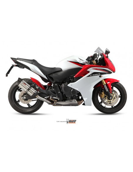 Silencieux MIVV Suono inox/casquette carbone Honda CBR600F/CB600F Hornet Silencieux MIVV Suono inox/casquette carbone Honda CBR600F/CB600F Hornet