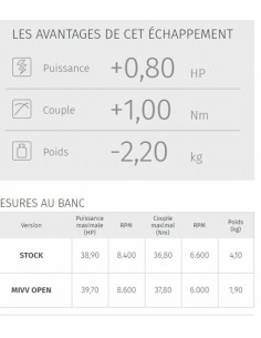 Silencieux MIVV GP Titane Honda CB500F 2