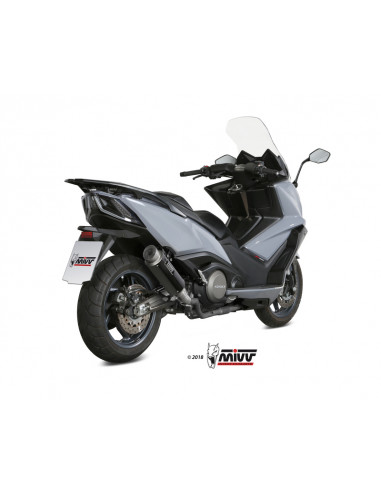 Silencieux MIVV GP Pro carbone/casquette inox Kymco AK 550