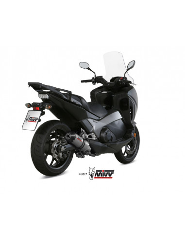 Silencieux MIVV Oval titane/casquette carbone Honda Integra 750 Silencieux MIVV Oval titane/casquette carbone Honda Integra 750