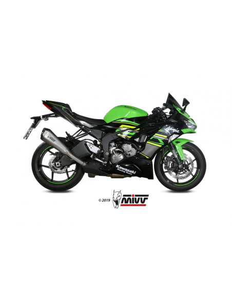 Silencieux MIVV Delta Race inox/casquette carbone Kawasaki ZX6R 636 Silencieux MIVV Delta Race inox/casquette carbone Kawasaki ZX6R 636