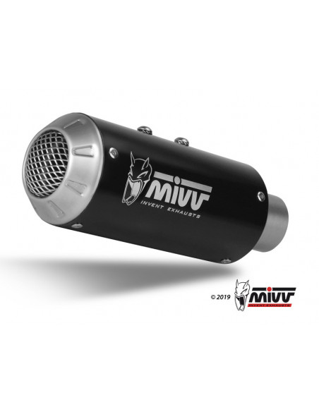 Silencieux MIVV MK3 Steel Black/casquette inox KTM 1290 Superduke