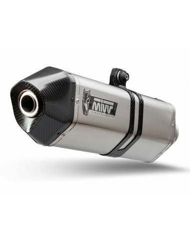 Silencieux MIVV Speed Edge inox/casquette carbone BMW R1250GS Silencieux MIVV Speed Edge inox/casquette carbone BMW R1250GS