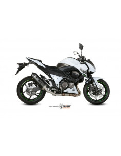 Silencieux MIVV Speed Edge inox brossé noir Kawasaki Z800 2