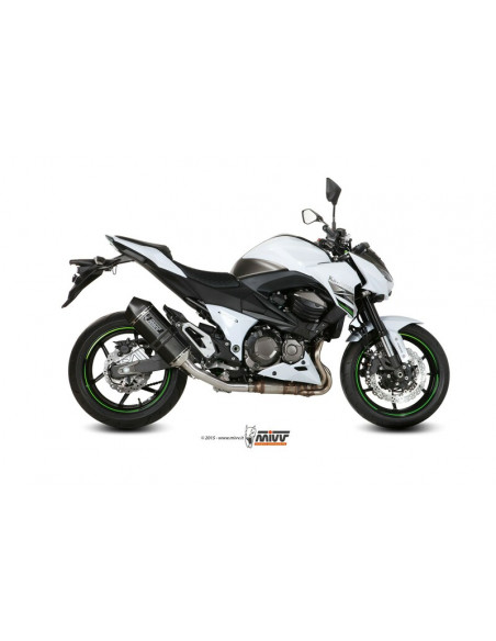 Silencieux MIVV Speed Edge inox brossé noir Kawasaki Z800 Silencieux MIVV Speed Edge inox brossé noir Kawasaki Z800