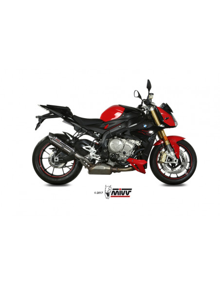 Silencieux MIVV Suono inox noir/casquette carbone BMW S1000R Silencieux MIVV Suono inox noir/casquette carbone BMW S1000R