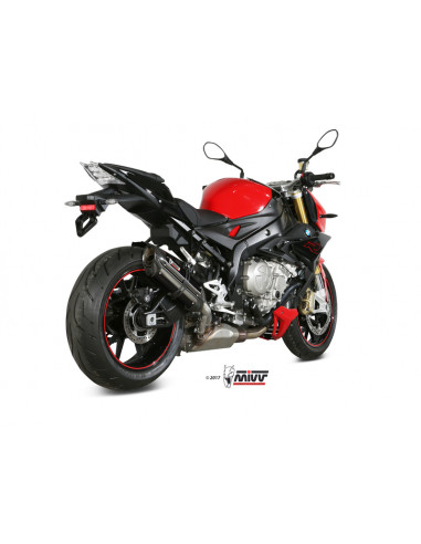 Silencieux MIVV Suono inox noir/casquette carbone BMW S1000R Silencieux MIVV Suono inox noir/casquette carbone BMW S1000R