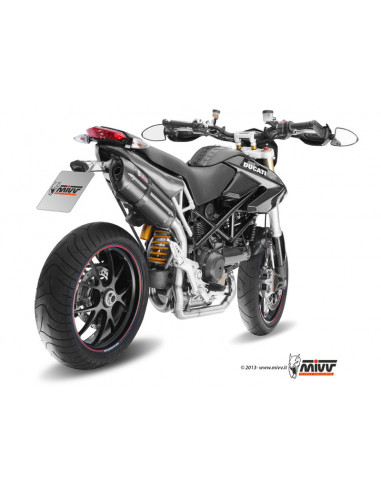 Silencieux MIVV Suono inox noir/casquette carbone Ducati Hypermotard/Evo 1100 Silencieux MIVV Suono inox noir/casquette carbone Ducati Hypermotard/Evo 1100