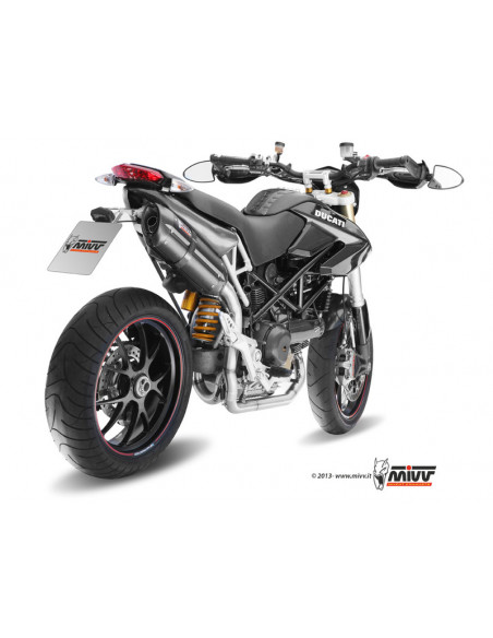 Silencieux MIVV Suono inox noir/casquette carbone Ducati Hypermotard/Evo 1100 Silencieux MIVV Suono inox noir/casquette carbone Ducati Hypermotard/Evo 1100