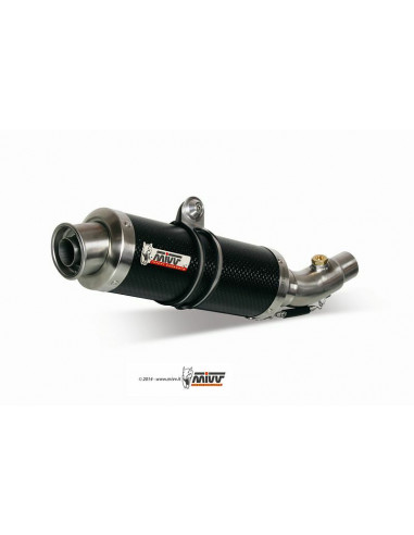 Silencieux double MIVV Oval Classic carbone Ducati Monster 695 Silencieux double MIVV Oval Classic carbone Ducati Monster 695