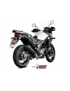 Silencieux MIVV Oval carbone/casquette carbone Suzuki DL650 V-Strom 2