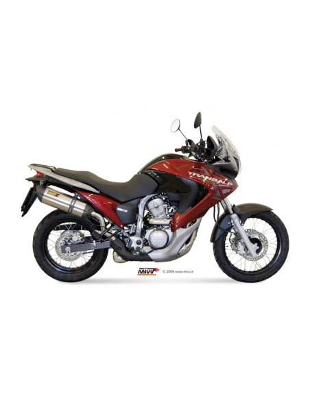 Silencieux MIVV Suono inox/casquette carbone Honda XL700V Transalp Silencieux MIVV Suono inox/casquette carbone Honda XL700V Transalp