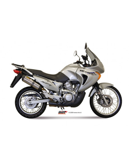 Silencieux MIVV Suono inox/casquette carbone Honda XL750V Transalp