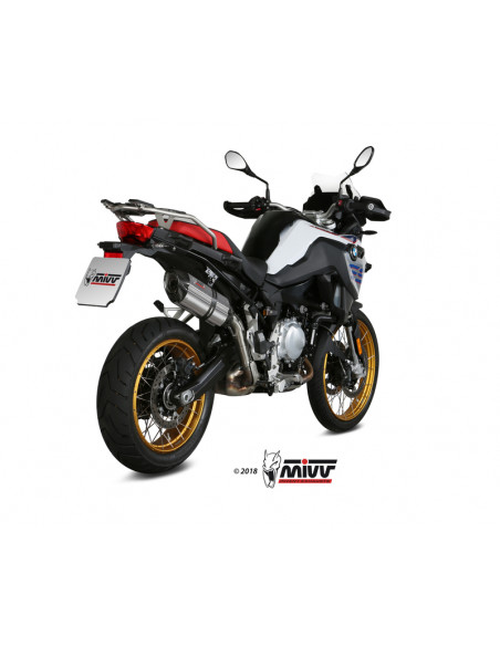 Silencieux MIVV Suono inox/casquette carbone BMW F850GS Silencieux MIVV Suono inox/casquette carbone BMW F850GS