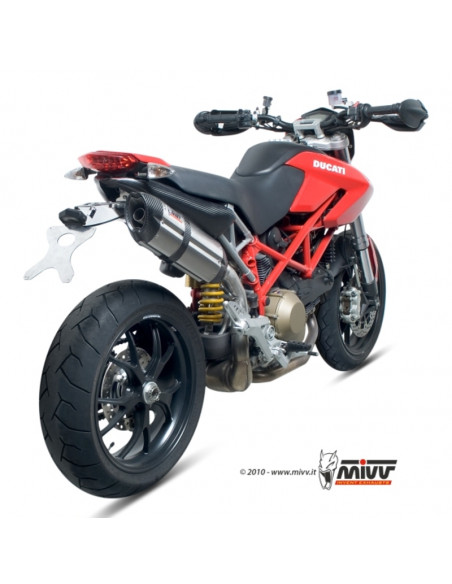 Silencieux MIVV Suono inox/casquette carbone Ducati Hypermotard 1100 Silencieux MIVV Suono inox/casquette carbone Ducati Hypermotard 1100