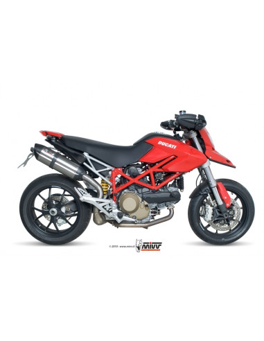 Silencieux MIVV Suono inox/casquette carbone Ducati Hypermotard 1100 Silencieux MIVV Suono inox/casquette carbone Ducati Hypermotard 1100