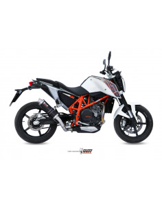 Silencieux MIVV GP inox brossé noir KTM 690 Duke 2