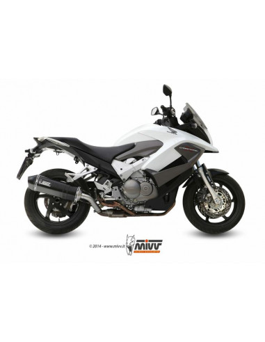 Silencieux MIVV Speed Edge inox/casquette carbone Honda VFR800 Crossrunner Silencieux MIVV Speed Edge inox/casquette carbone Honda VFR800 Crossrunner