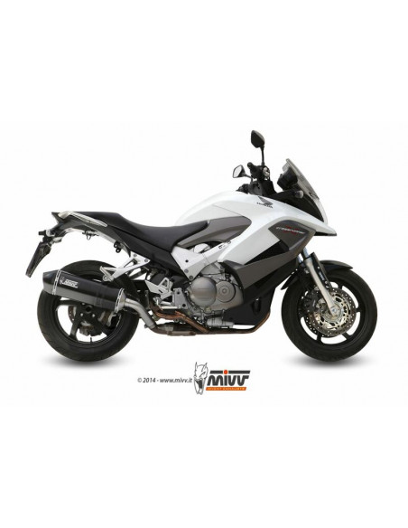 Silencieux MIVV Speed Edge inox/casquette carbone Honda VFR800 Crossrunner Silencieux MIVV Speed Edge inox/casquette carbone Honda VFR800 Crossrunner