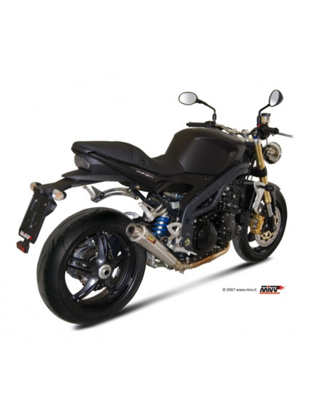 Silencieux MIVV X-Cone inox brossé Triumph Speed Triple 1050 Silencieux MIVV X-Cone inox brossé Triumph Speed Triple 1050