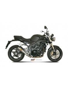 Silencieux MIVV X-Cone inox brossé Triumph Speed Triple 1050 2