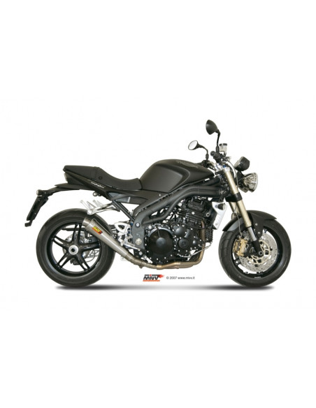 Silencieux MIVV X-Cone inox brossé Triumph Speed Triple 1050 Silencieux MIVV X-Cone inox brossé Triumph Speed Triple 1050