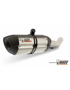 Silencieux double MIVV Suono inox/casquette carbone Suzuki GSX-R1000 2