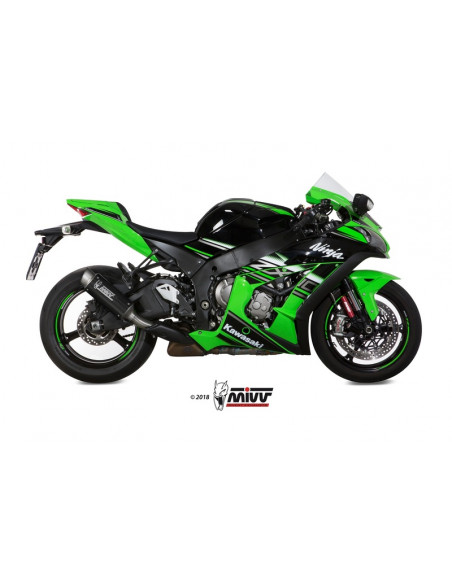 Silencieux MIVV GP-Pro carbone/casquette inox Kawasaki ZX-10R