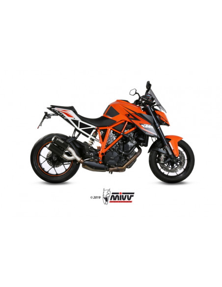 Silencieux double MIVV MK3 Steel Black/casquette inox KTM 1290 Superduke Silencieux double MIVV MK3 Steel Black/casquette inox KTM 1290 Superduke