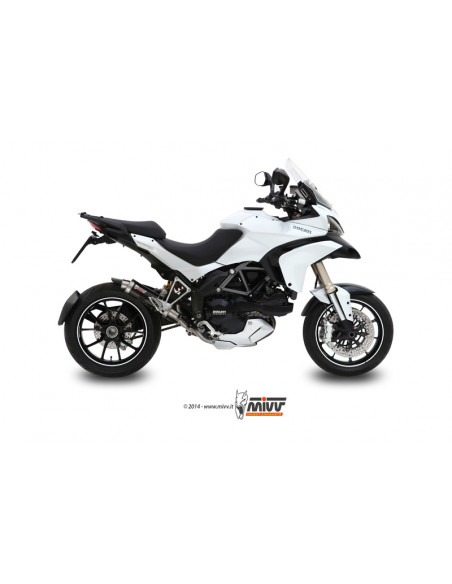 Silencieux MIVV GP inox brossé noir Ducati Multistrada 1200 Silencieux MIVV GP inox brossé noir Ducati Multistrada 1200