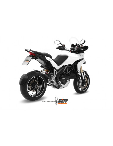Silencieux MIVV GP inox brossé noir Ducati Multistrada 1200 Silencieux MIVV GP inox brossé noir Ducati Multistrada 1200