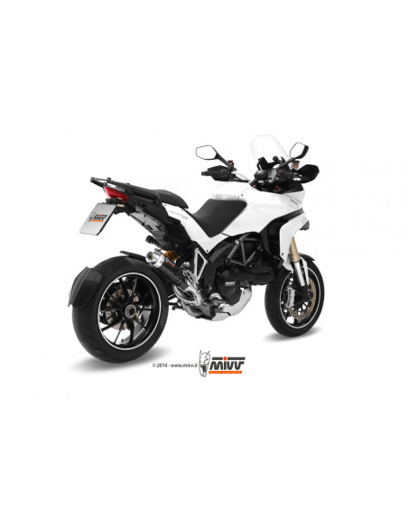 Silencieux MIVV GP inox brossé noir Ducati Multistrada 1200 Silencieux MIVV GP inox brossé noir Ducati Multistrada 1200